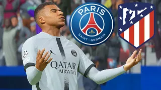 PSG vs ATLETICO MADRID Ultimate Difficulty Career FIFA 23 PS5 Realistic Gameplay MOD