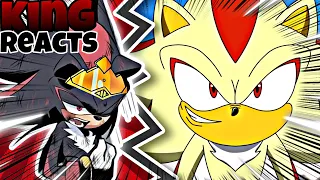 King Shadow Reacts To Shadow Vs Vegeta Pt.2 | SUPER SHADOW VS SSG VEGETA?!?