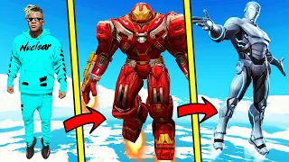 UPGRADING IRON MAN To SUPERIOR IRON MAN in GTA 5 with BOB & CHOP