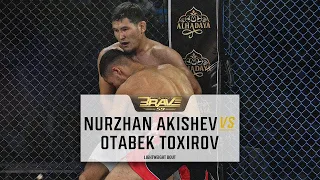 FREE MMA Fight | Nurzhan Akishev Vs Otabek Toxirov | BRAVE CF 59