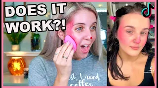 TRYING THIS VIRAL TIKTOK MAKEUP ROSY CHEEK HACK || | DOES IT REALLY WORK?! ||