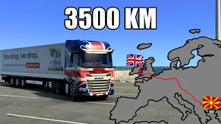 ETS2 ProMods Long Delivery From North Ireland to North Macedonia | Euro Truck Simulator 2