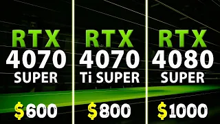 RTX 4070 SUPER vs RTX 4070 Ti SUPER vs RTX 4080 SUPER - Test in 13 Games | 1440p