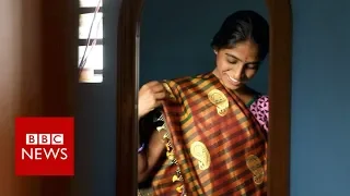 The farmers using sewage to make saris - BBC News