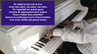 Michel Jonasz - Les vacances au bord de la mer - Piano