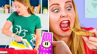 THE BEST PAUSE CHALLENGE FOR 24 HOURS || Funny Prank Wars by 123 GO! GOLD