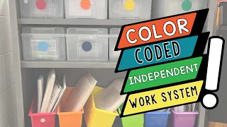 Special Ed Classroom Tour: Independent Work Task System