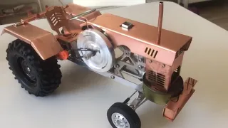 Tractor Shape Air-cooled Stirling Engine Model