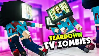 I Slayed TV HEAD Zombies in the TEARDOWN MALL - Teardown Mods