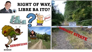 RIGHT OF WAY or EASEMENT ano ba ito?