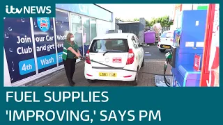 Supplies at petrol stations 'stabilising', PM says as key workers struggle to fill up | ITV News