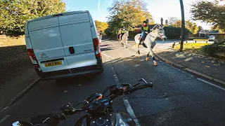 South-West to North-East London. Part 1. | YAMAHA MT-07 AKRAPOVIC + QUICKSHIFTER [4K]