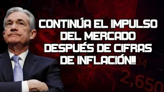 CONTINÚA el Impulso del Mercado despues de Cifras de INFLACIÓN! Acciones de Tesla Continúan Cayendo