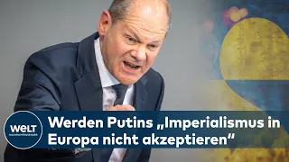 OLAF SCHOLZ sagt Ukraine Flugabwehrsystem zu - Generaldebatte im Bundestag | WELT DOKUMENT