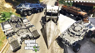 GTA 5 - Stealing DESTRUCTION VEHICLE with Franklin! (Real Life Cars #101)