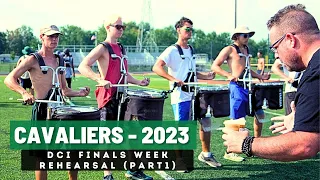 Cavaliers 2023 - Finals Week Percussion Rehearsal (Part 1)