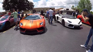 Lamborghini Aventador Loud Exhaust GoPro Peoples reaction in Chicago -8