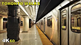 Toronto Subway - Museum Station & Transfer at St George Station [4K]