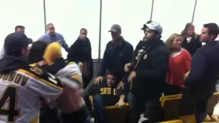 Boston Bruins Fans Fight