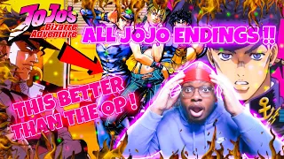 I'm Shocked!! My First Time Reacting to All Jojo's Bizarre Adventure Endings 1 - 11 Reaction.