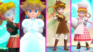 Princess Peach Showtime! All Costume Transformations & Victory Celebrations