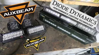 Auxbeam Vs Diode Dynamics Offroad Rally Car LED Lightbar Review and Comparison