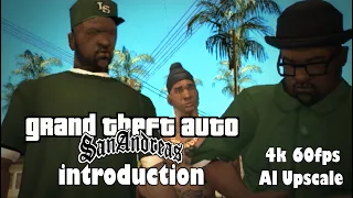 [4k 60fps] GTA: San Andreas - The Introduction | Topaz Video Enhance, DAIN-App