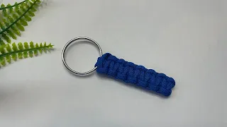 Super Simple and Easy-to-Learn Paracord Keychain, detailed video