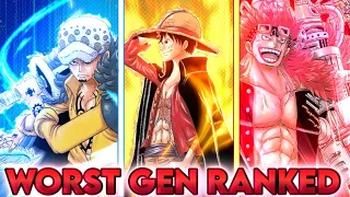 Ranking The Worst Generation From Weakest To Strongest - One Piece