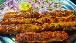 मुंह में घुल जाने वाले कबाब🔥 | Restaurant style Seekh Kebab|Chicken Seekh Kabab Recipe| Kabab Recipe
