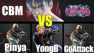 CBM (Jin) vs Pinya, YongB, Go_Attack (TEKKEN 8 - 체베망 vs 핀야, 용비, 고어택)