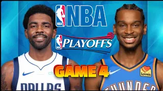 Game 4 Oklahoma City Thunder at Dallas Mavericks NBA Live Play by Play Scoreboard / Interga