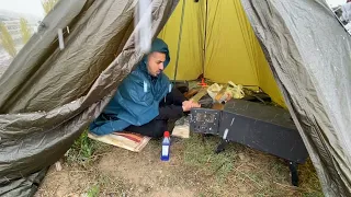 EXTREME -39C WINTER SOLO CAMPING IN THE WARMEST HOT TENT ON EARTH ASMR