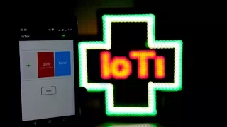 IoTrix app to control p10 led matrix