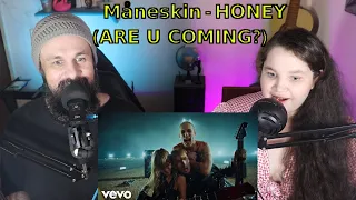 MY WIFE REACTS TO Måneskin - HONEY (ARE U COMING?) (Official Video)