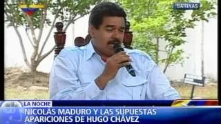 A OCHO MESES DE LA MUERTE DE CHÁVEZ , NICOLÁS MADURO SIGUE VIENDOLO PERSONIFICADO EN PAJARO I