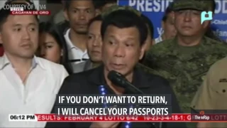 Duterte: Communist rebels are terrorists