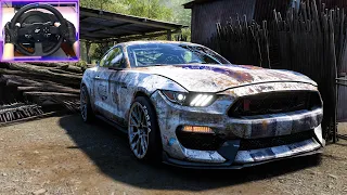 Rebuilding Ford Mustang Shelby GT350R - Forza Horizon 5 | Thrustmaster T300 RS Gameplay