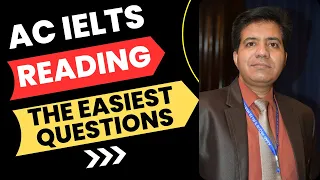 Academic IELTS Reading - The EASIEST Questions By Asad Yaqub