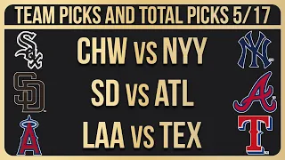 MLB Picks and Predictions Today 5/17/24 | MLB Picks Today 5/17/2024