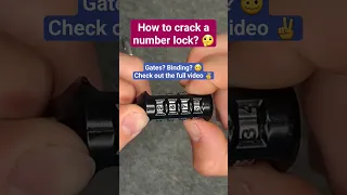 amazon basics, number/combination padlock opened quickly.