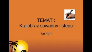 Geografia - klasa 5 - krajobraz stepu ( temat 4, dział 4)