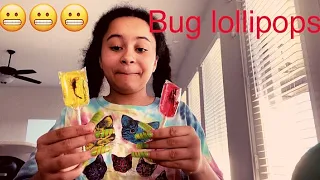 Trying The Bug Lollipops! 🥲😬