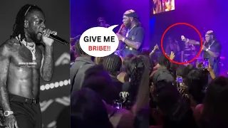 Burna Boy Begs his London Fans for Money on Stage, But the Fans Shocked him!