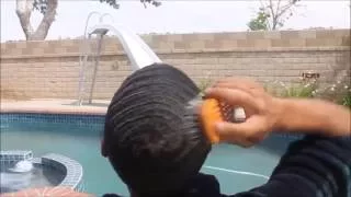 360 Waves : Swirl-Hive Fresh Cut (How I  brush my pattern)