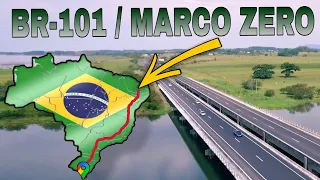 Início da BR-101 a segunda maior rodovia do Brasil