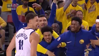 Klay Hits a Three, Bench Goes Wild | Pelicans vs Warriors - Game 1 | April 28 | 2018 NBA Playoffs