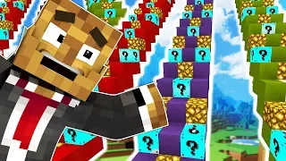 BRAND NEW MINECRAFT PLURAL LUCKY BLOCK STAIRCASE CHALLENGE | JeromeASF