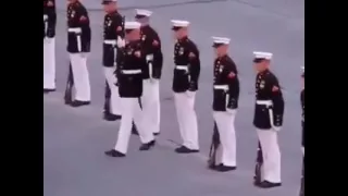 Military Silent Drill with an Oops!