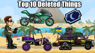 Top 10 Deleted Things Part #1 :- Hill Climb Racing 2